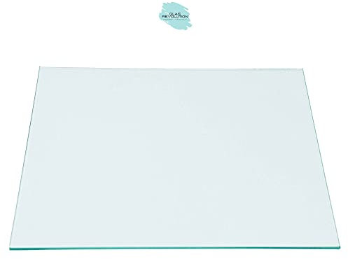 Kühlschrank Einlegeboden - Klarglas 4 mm – Glasplatte, eckige Ecken, alle Maße lieferbar (89,96 EUR/qm) - 435 mm x 250 mm