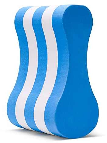 NEAGLORY Swimming Pull Float, EVA 5-Layer Pull Buoy Leg Float, Soft Swimming Float Kickboard, Legs and Hips Support for Adults, Kids, and Beginners, Blue