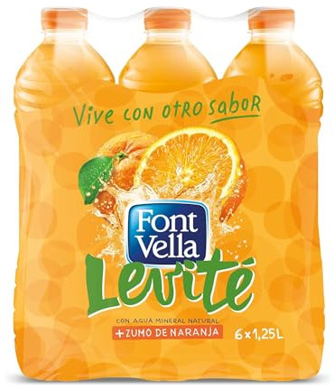 Font Vella Zumo con Naranja, 6 x 1.25L