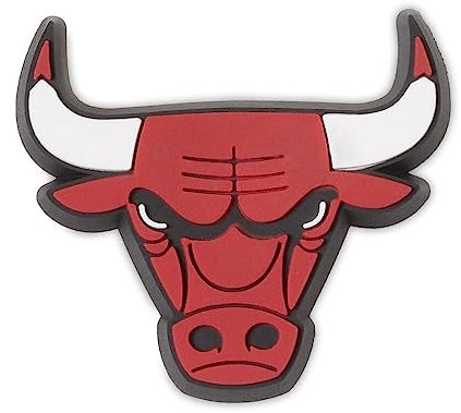 Crocs Unisex NBA Schuhanhänger | Jibbitz, Chicago Bulls, Einheitsgröße, Chicago Bulls, Einheitsgröße