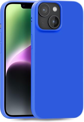 MyGadget Cover per iPhone 14 - Custodia Protettiva in Silicone Morbido – Case TPU Flessibile - Ultra Protezione Antiurto & Antigraffio - Blu