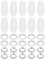 PATIKIL Lighting Cord Grips Connector, Carbon Steel Light Cable Glands, 10Pcs for Wiring Hanging Light Ceiling Pendant Lamp, Clear