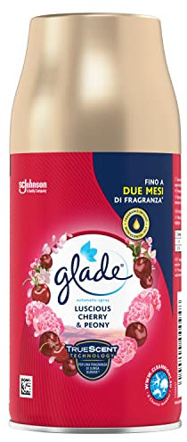 Glade Automatic Spray Recarga Ambiental, Aroma Luscious Cherry & Peony, 1 Recarga de 269 ml
