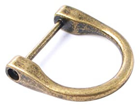 Bobeey 8 Stück 2,5 cm D-Ringe, Hufeisen-Form, U-Form, D-Ringe, Schäkel, Hufeisen-Form, D-Ring, Ersatz-Geldbörse, Zubehör, Schlüsselanhänger BBC6 (2,5 cm, antike Bronze)
