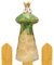 B2S BACK2SEASON Zaunfigur Froschkönig mit Krone Zaundeko Zaunhocker Gartendeko grün Gold H=18 cm
