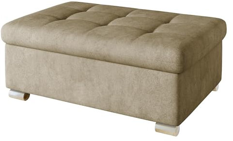 Mirjan24 Hocker Niko groß Sitzhocker Polsterhocker Sitzbank Fußbank Pouf Farbauswahl (Zetta 291)