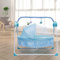 Babywiege mit automatischem Schaukelbetrieb Elektrische Babywiege für Babys 0-18 Monate Blau