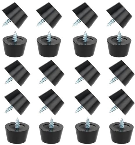 Pack of 26 Rubber Feet for Chopping Boards, Chopping Board, Rubber Feet with Stainless Steel Screws, Furniture Electronics Household Appliances for Chair Foot, Furniture, Table, Chair, Covers Floor