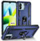 Coque pour Xiaomi Redmi A1 / Redmi A2 Housse Antichoc avec Anneau Rotatif Aimant 360 Degrés Etui Magnétique Rigide Dure Armure Bague Support Renforcée (Xiaomi Redmi A1 / Redmi A2, Bleu)