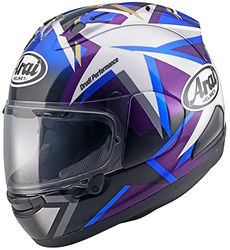 Arai RX-7V EVO Maverick Stars Integralhelm (blau/lila/weiß), M (57)