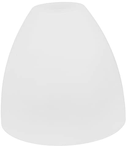 Baluue Abat-Jour En Verre Blanc E27 Pour Lustre, Applique Murale Et Suspension, Remplacement Facile, Dimensions 14,5 X 13,5 Cm, DéCoration IntéRieure ÉLéGante Et AtmosphèRe Chaleureuse