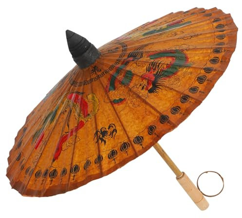 VALICLUD 1Pc Ropa Japonesa Vestido Chino Decoración De La Boda Decoración Colgante De Boda Sombrilla China Paraguas Pequeño Antiguo Paraguas De Baile Paraguas Nupcial Dama De Honor