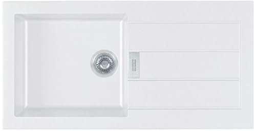 Franke - Fregadero Sirius S2D-611L Blanco Polar 1 CUBETA 1 ESCURRIDOR
