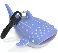 BEST DIVERS Porta Octopus Squalo Balena 7x11x5,5 cm, Uomo, azzurr,