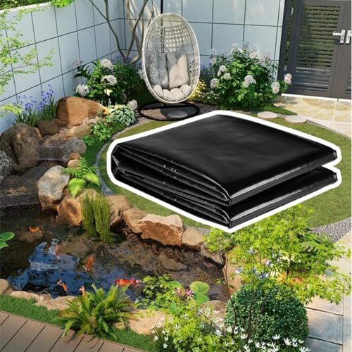 Revestimiento de estanque de 0.12 mm de grosor, resistente a los rayos UV y a la intemperie, Pond Liner para Piscinas y Construcc, Película Impermeable Flexible 3x5.0m 8x1.0m 6x2.0m 7x5.0m 9x6.0m 13x1