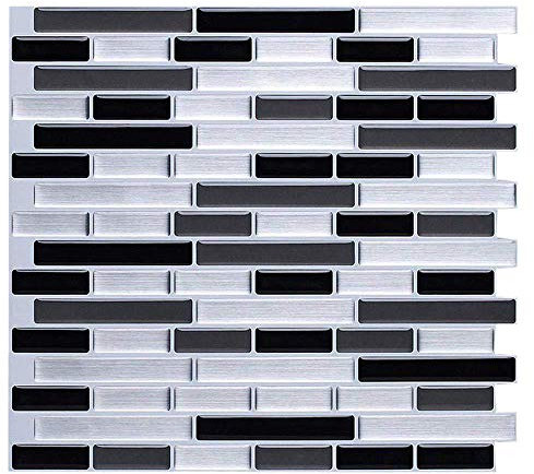 Brensty 3D Wand Aufkleber Ziegel Tapete Fliesen für KüChe Bad Backsplash Anti-Tile Haus 28X23.5Cm
