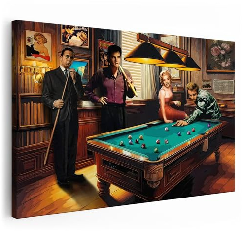 Artmazing | Celebrity Pool Bild bunt | S-Art Bilder | Celebrity Pool Bilder Modern | Coole Wandbilder Wohnzimmer | Wandbild Celebrity Pool Deko XXL | Bild Leinwand XXL | Celebrity Pool Bilder Wand