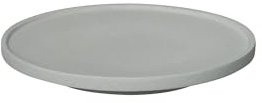blomus Seifenschale CRETO | Farbe Micro Chip | Ø14 x 1,5H cm | Seifenhalter aus natürlichem Beton | rutschfeste Seifenablage in Grau