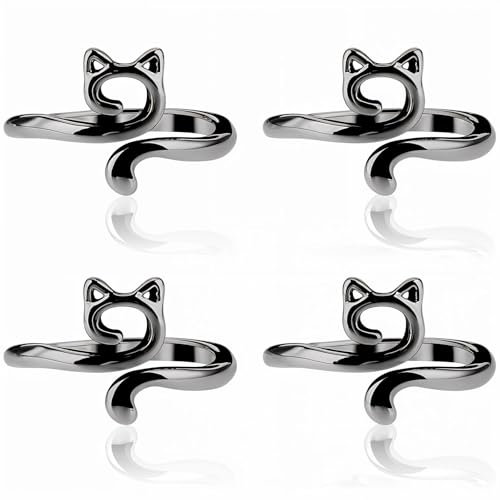 YUXIANLB Häkelring Für Finger Metall Offene Garnführung Häkelringe Verstellbar Geflochten Schnelleres Stricken Fingerhut Zubehör Für Häkeln Mutter Oma Geschenke