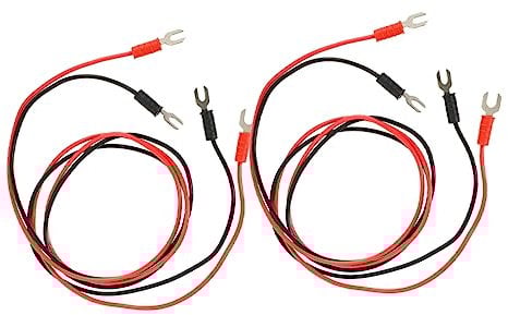 Mikinona 2sets Phonograph Accessories Long Turntable Ground Cable for Hum Static Electricity 4pcs*2
