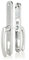 TSS UPVC Door Handles Set Suits Fullex Locks - Lever/Lever - 68mm PZ (Centres) - 215mm Screw to Screw - Backplate 245mm X 34mm - UPVC, Replacement PVC Handles (Silver)