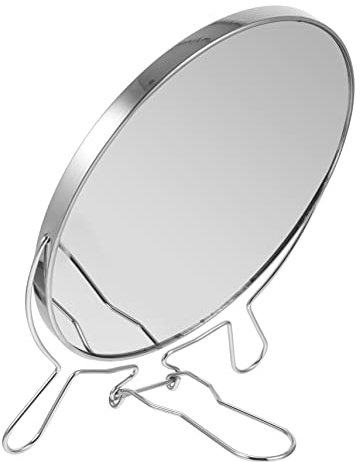IWOWHERO Drehbarer Kosmetikspiegel Für Schlafzimmer Und Badezimmer Bruchfestes Material Als Schminkspiegel Oder Rasierspiegel Ablagen Und Tische