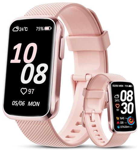 TIMU Fitness Tracker, 1.47 Zoll HD-Display Fitnessuhr mit Pulsmesser Schlafmonitor, Schrittzähler Uhr mit 20+ Sportmodi, IP68 Wasserdichter Aktivitätstracker Smartwatch Damen Herren