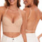 Vinperfor Low Back Bra for Women-Seamless Invisiable Backless Bras-Lightly Lined Open Back Convertible Halter Multiway Low Cut Bra (Nude, 36D)