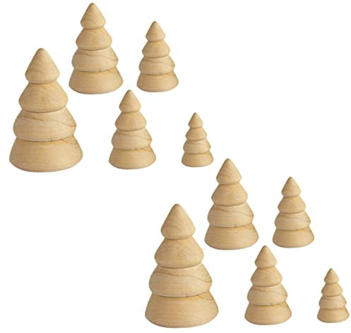 EXCEART 10St Holzkeim-Weihnachtsbaum Zweige gefälscht Party Verzierungen kinderweihnachtsbaum kinderweihnachtbaum malen selber Machen Weihnachtsbaum schmücken Holzhandwerk