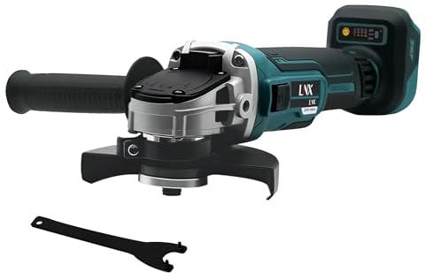 Smerigliatrice angolare a batteria per Makita 18 V, 8500 giri/min, smerigliatrice professionale compatta, 4 velocità variabili, disco abrasivo da 125 mm con chiave per levigatura, taglio e lucidatura