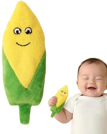 Baby Kuscheltier,Mais Plüschtier | Beruhigendes Gefülltes Bohnensprossen-Spielzeug Waschbar Kuschelweich Interaktiv Sensorisch Für Autositz Kinderwagen Reisen Kita
