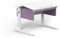Moll Champion Compact Kinderschreibtisch höhenverstellbar | mitwachsend & ergonomisch mit geteilter, neigbarer Tischplatte & gerundeten Ecken | ideal für Schulkinder | Made in Germany (Soft-Lila)