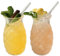 Dbvnnsy 2pcs 14oz de Verres d'ananas avec des pailles réutilisables, Tasses de Cocktails Tiki Amusantes pour Bar, fête, jus et Boisson Tropicale
