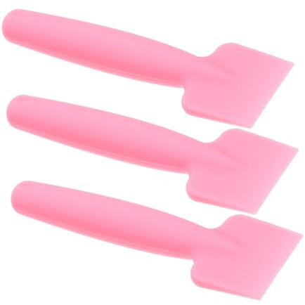 VICASKY 3pièces Spatule de Maquillage Silicone Spatule Cosmétique pour Mélanger Masques Visage Outils de Maquillage Mélange de Cosmétiques