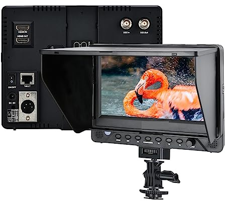 DC-70EX 7 pollici 4K HD Videocamera Monitor Display Field SDI Ingresso AV Uscita Monitor LCD 1024x600,Ampia Compatibilità