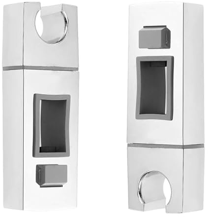 2PCS Adjustable Shower, Bracket with 360° Rotation, Universal Slider Bar Holder Compatible with Rectangular Rails for Shower Head Lift Rods, Sliding Rails