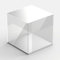 Hansen Vitrine Acryl / Schaukasten / Objektvitrine / Showcase quadratisch, 300x300x300 mm, mit weißem Boden