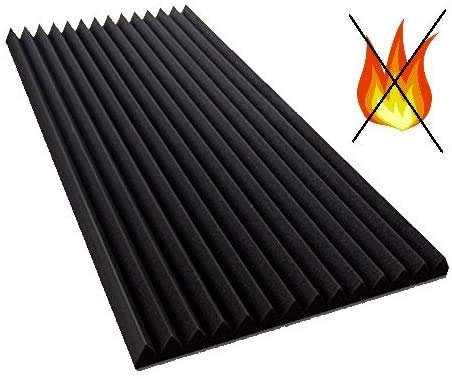 mail2mail PYRA Bass Lamellen 5 cm FSE, Dämmung Selbstklebend, Schwarz, Flammhemmend nach MVSS302, Schallschutz, Polyurethan, 100x50x5cm, ca. 0,5 m²