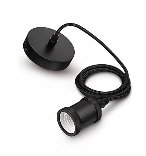 Philips myLiving Hängeleuchte Vintage Kordel, 1 x 40W, schwarz