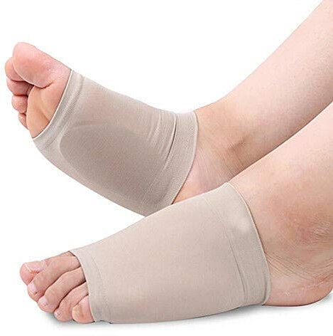 PEDIMEND Arch Support Sleeves (1PAIR) with Gel Cushions for Flat Foot - Relief from Plantar Fasciitis Pain - Fallen Arches Support - Washable & Reusable – UNISEX - Foot Care