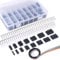 Glarks 700 Stück 2,54mm 1/2/3/4/5/6/7/8 Stecker-Anschlussgehäuse und Stecker/Buchse Pin Stecker mit 10 Drähten, Regenbogen-Farbe-Flachband-IDC-Drahtkabel kompatibel mit Dupont-Steckverbinder-Sortiment
