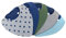 Lilly and Ben® Baby-Dreieckstuch I doppellagiges & saugstarkes Baby-Halstuch I Baby-Lätzchen mit nickelfreien Druckknöpfen I Baby-Spucktücher von 0-48 Monate I hübsche Geschenkbox I 5er-Set