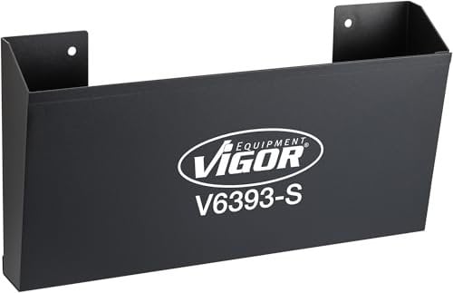 ViGOR V6393-S Dokumenten-Halter klein V6393-S, 340 x 70 x 156 mm, für alle ViGOR Werkstattwagen, zur Aufbewahrung von Klemmbrettern und Auftragstaschen, Bodentiefe 43 mm