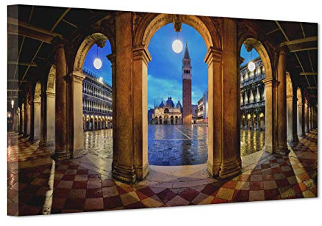 Panoramico auf Leinwand – fertig zum Aufhängen – Museum des Louvre – Paris – Frankreich – 30 x 70 cm, ohne Rahmen – (Art.-Nr. 6245)
