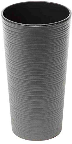 Siena Garden Pflanzgefäß Locon graphit Kunststoff 25 cm