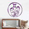 Babys Zwillinge Wandtattoo Horoskop Tierkreis Kinder Babyzimmer Kinder Schlafzimmer Wohnkultur Vinyl Fenster Aufkleber Niedliche Kunst Wandbild 42X42 Cm