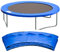 Cliselda Trampolin Randabdeckung 366 cm,Federabdeckung,Trampolinzubehör,Randschutz, Sicherheitsmatte, UV-resistent, Reißfestes,8 Stangen - Blau