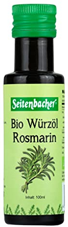 Seitenbacher Bio Würzöl Rosmarin, kaltgepresst, Erstpressung, Lamm, Kartoffeln, 100 g