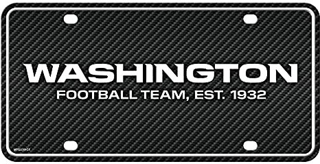 Rico MTG3701CF Washington Football Team – Kohlefaser-Design – Auto-Etikett aus Metall