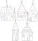 5 STK Deko Anhänger Haus Metall Hänger grau 11cm Weihnachtsschmuck Dekohänger Baumschmuck Christbaumschmuck Weihnachtsdeko Dekohaus